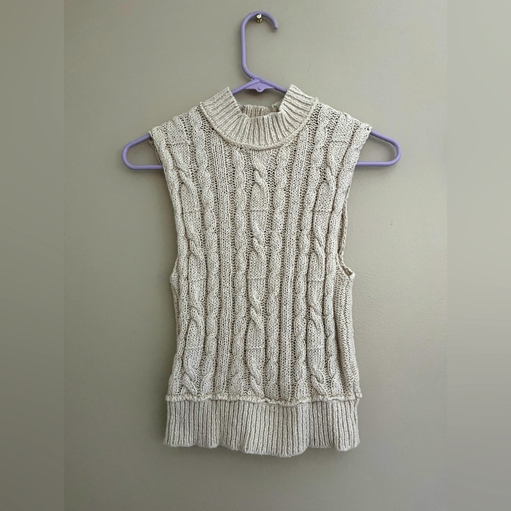 Sweater Vest, Cable Knit